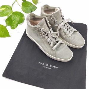 rag & bone Kent High Top Grey Suede Sneakers